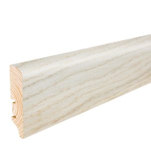 SAGA Fotlist parkett glatt Pearl/Cream- 16x60x2200 mm